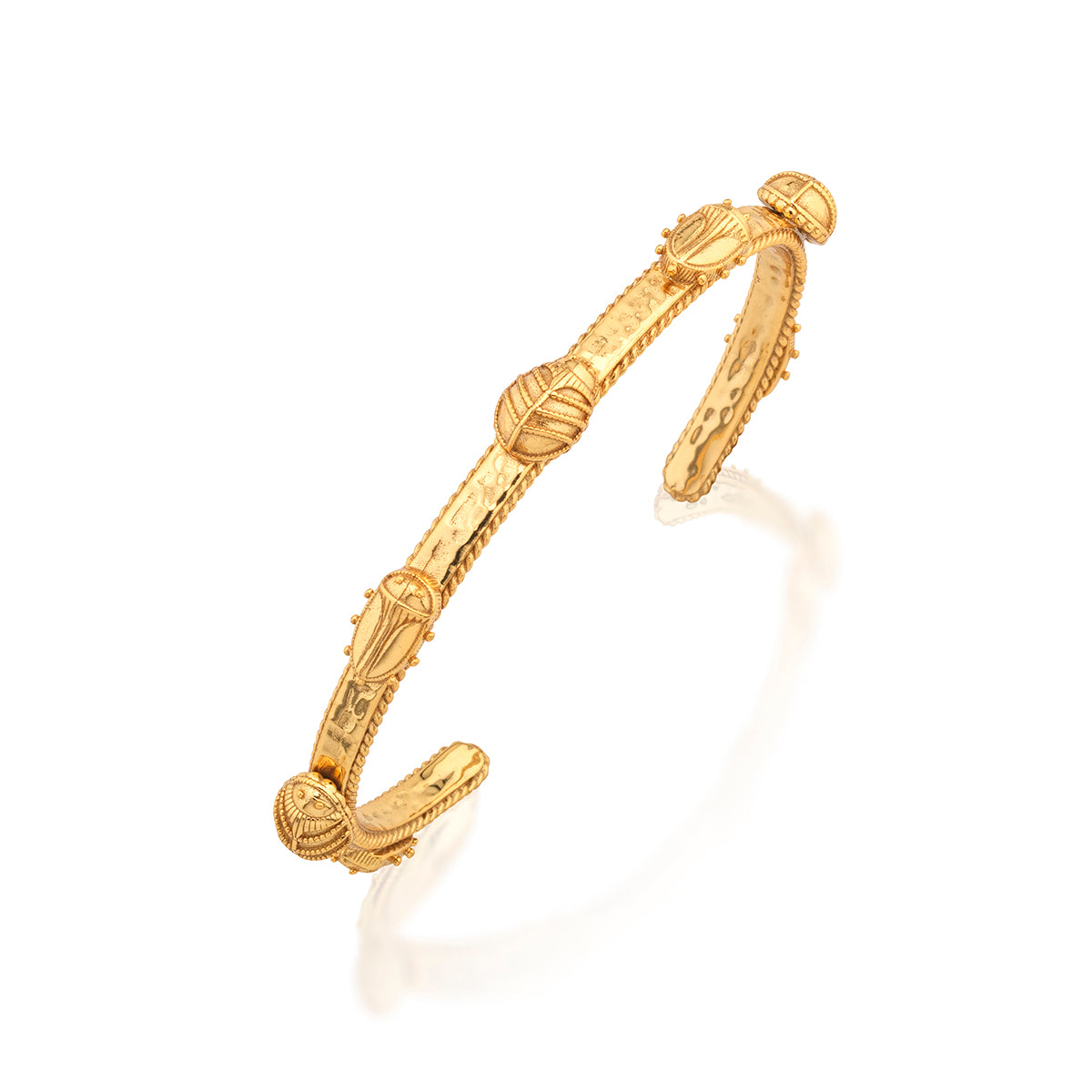 Scarab Petite Cuff - Gold - Image 3