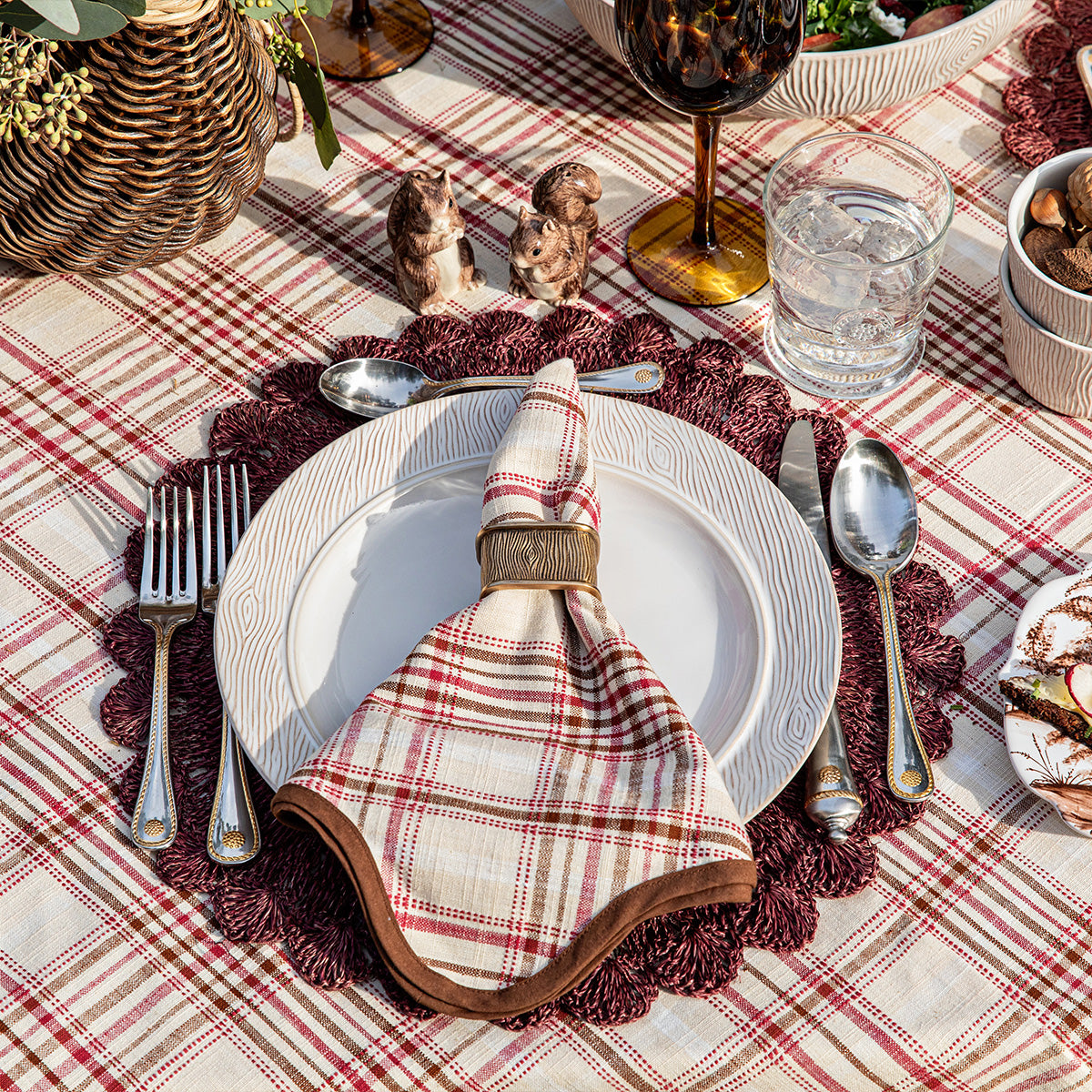 Harvest Tartan Napkin - Image 4