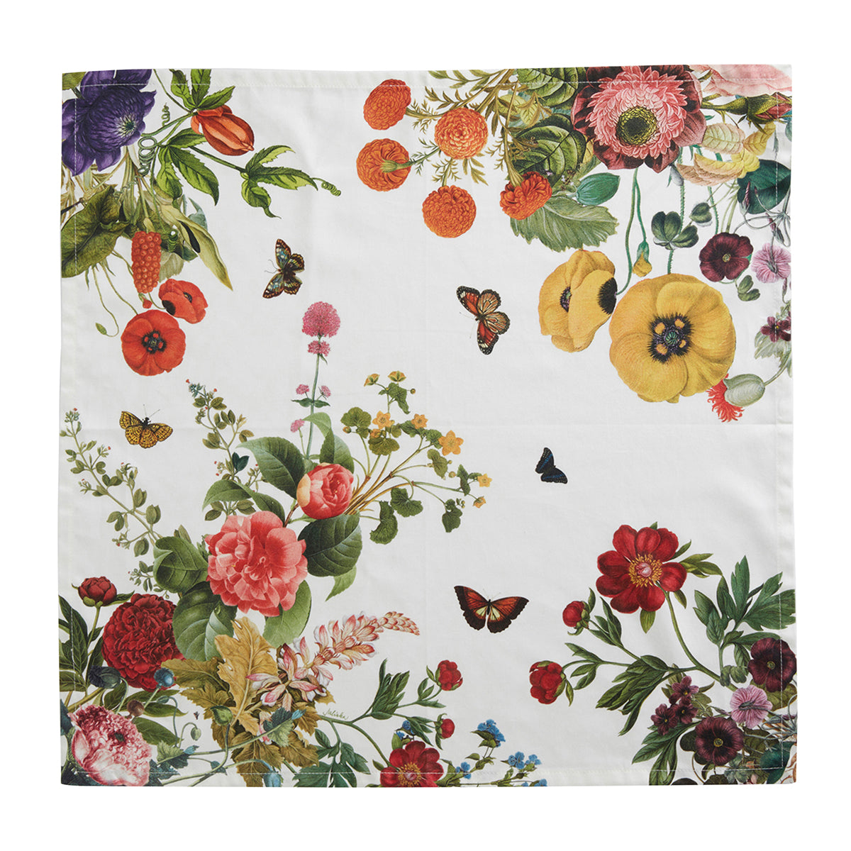 Field of Flowers Napkin Set/4 - White - Image 3
