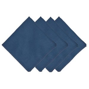 Berry Scallop Napkin Set/4 - Navy