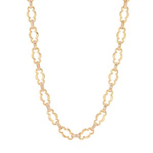 Maharani Petite Chain Necklace. 16+2 - Clear Cubic Zirconia