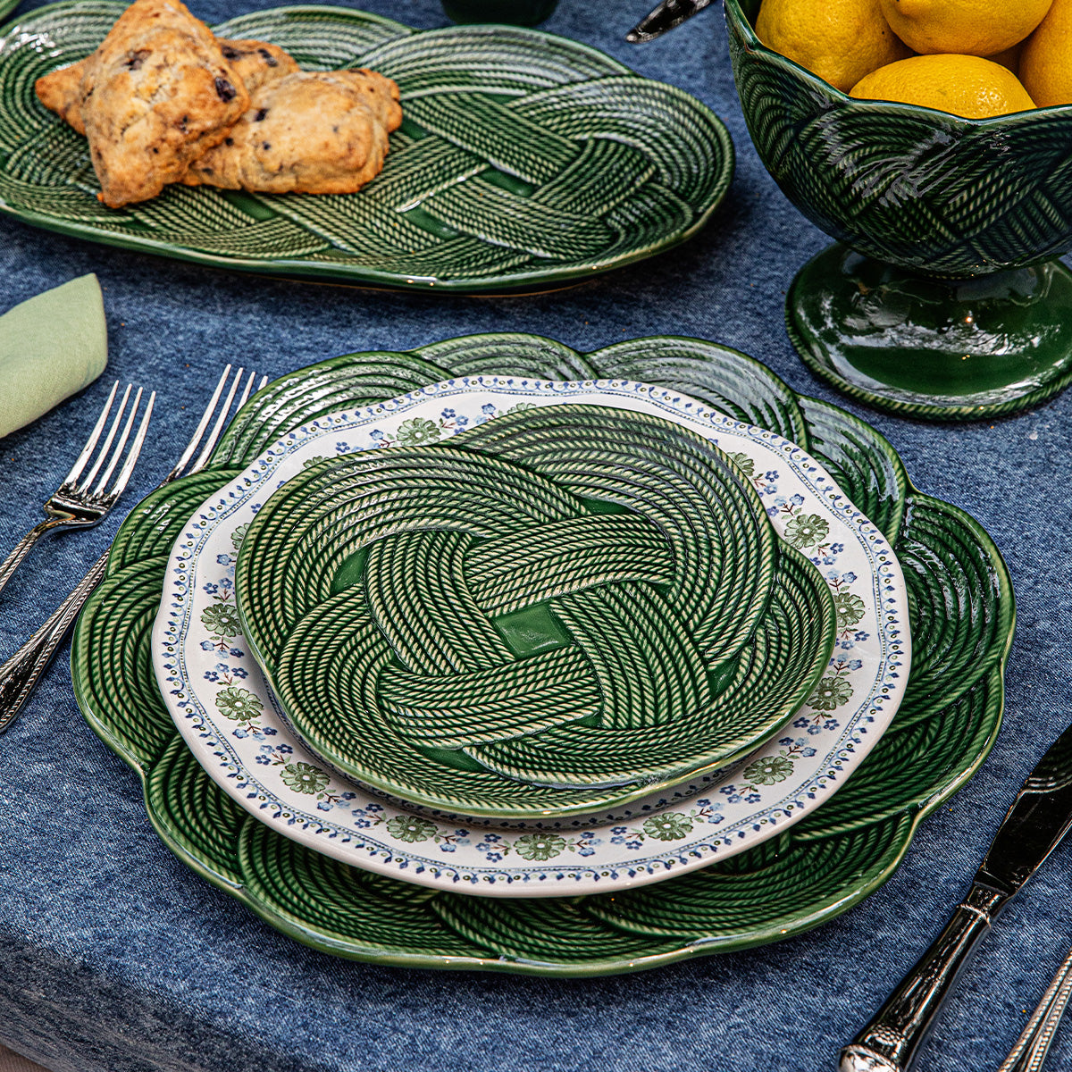 Le Panier Mystic Knot Dessert/Salad Plate - Basil - Image 5