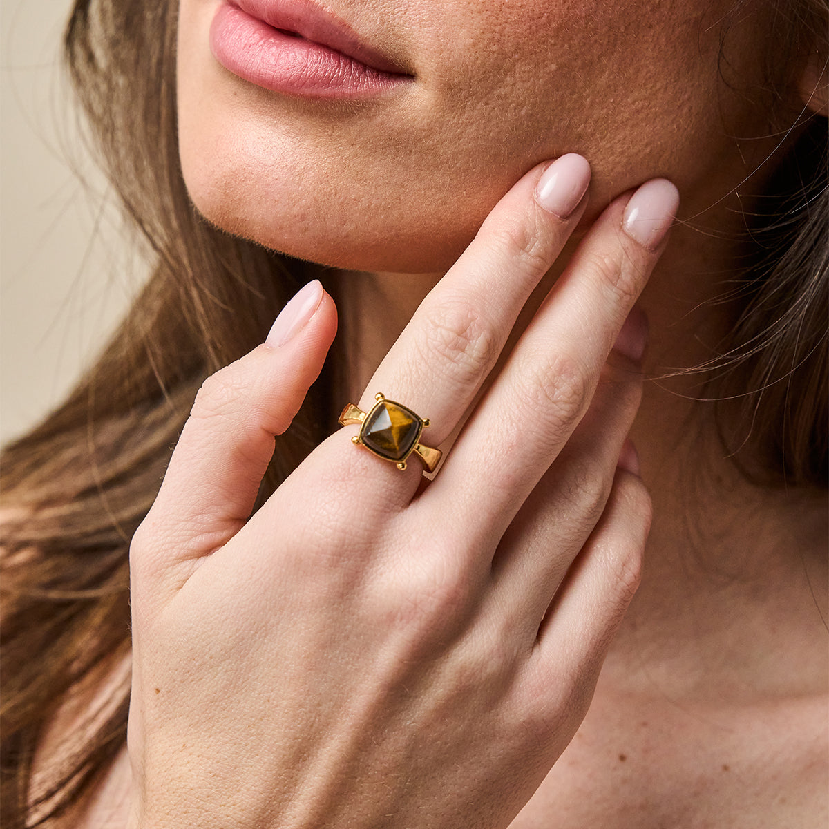 Mystic Eye Gem Ring - Tiger's Eye - Image 2