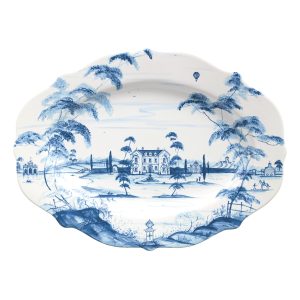 Country Estate 18.5 Platter - Delft Blue