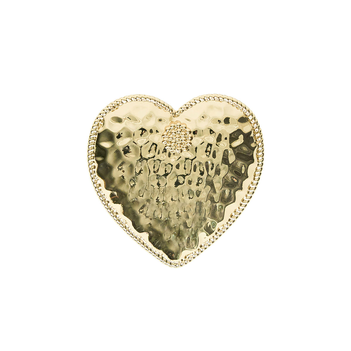 Berry & Thread Heart Napkin Ring Set/4 - Gold - Image 4