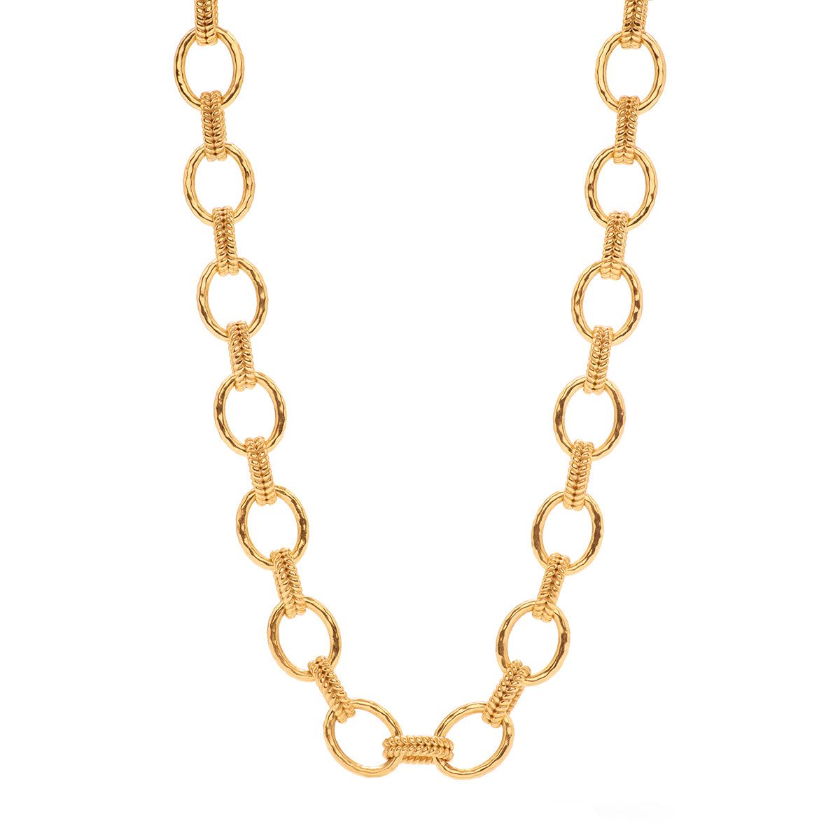 Cleopatra Regal Link Necklace. 16+2 - Gold