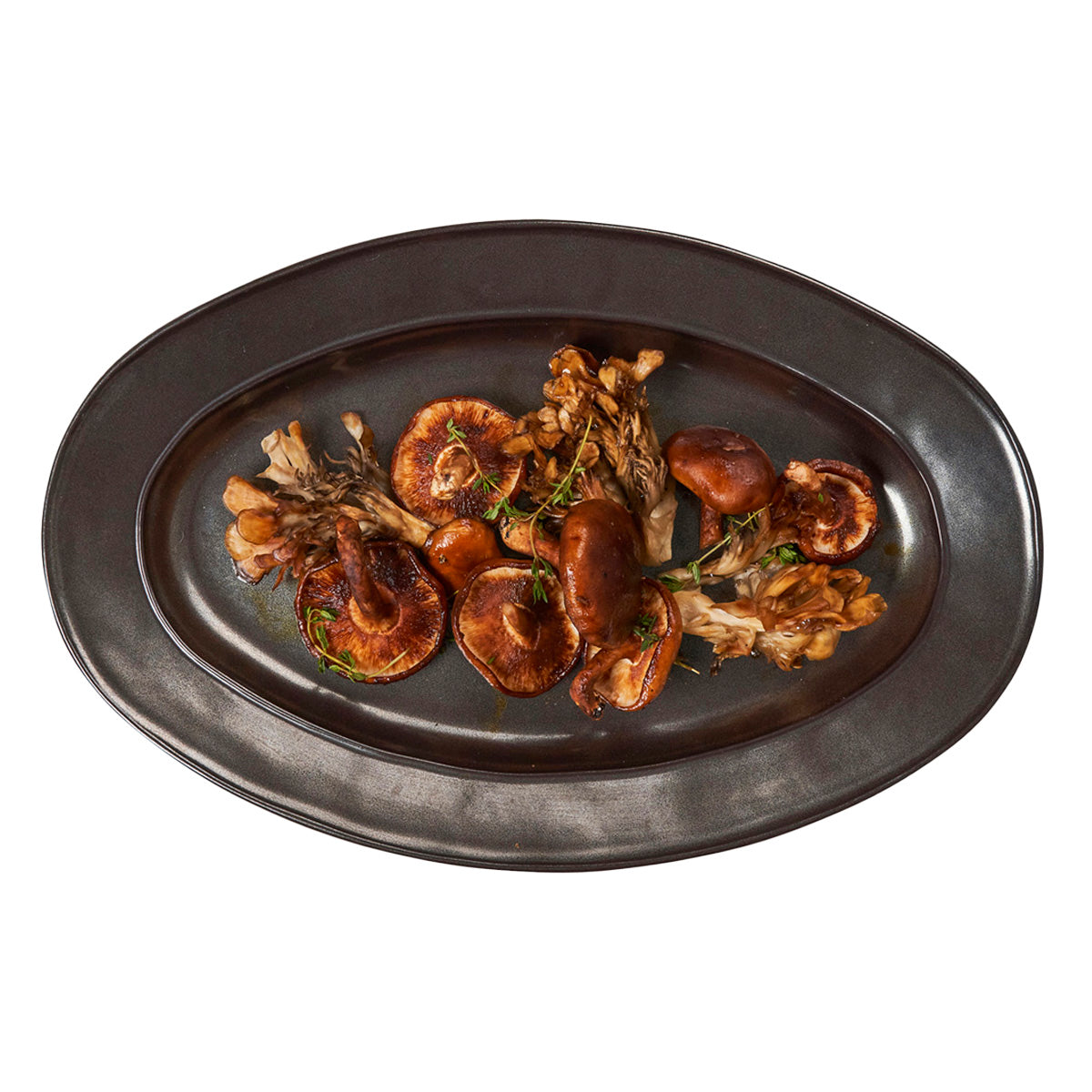 Pewter Stoneware 15 Oval Platter - Image 2
