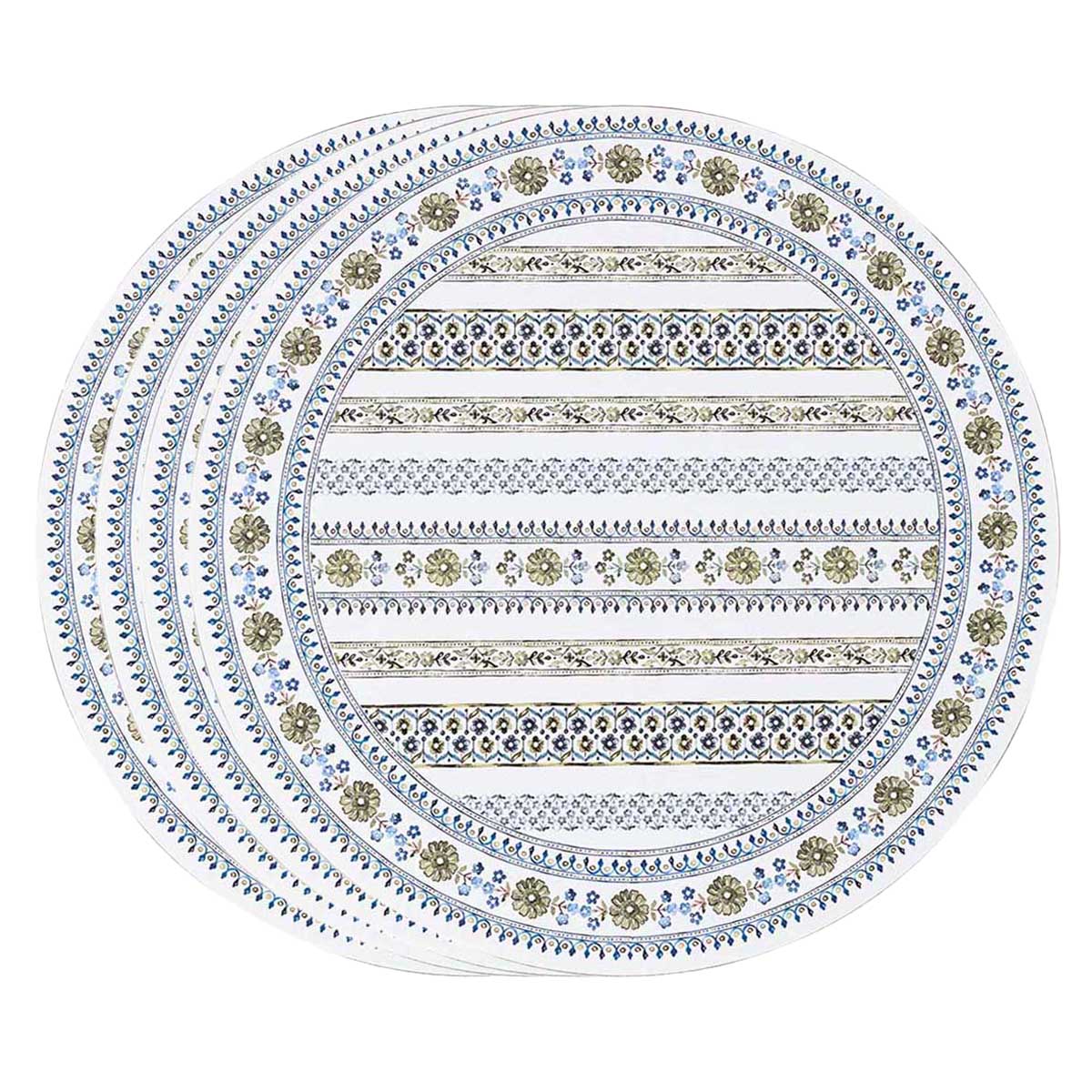 Seville Stripe Placemat Set/4 - Green