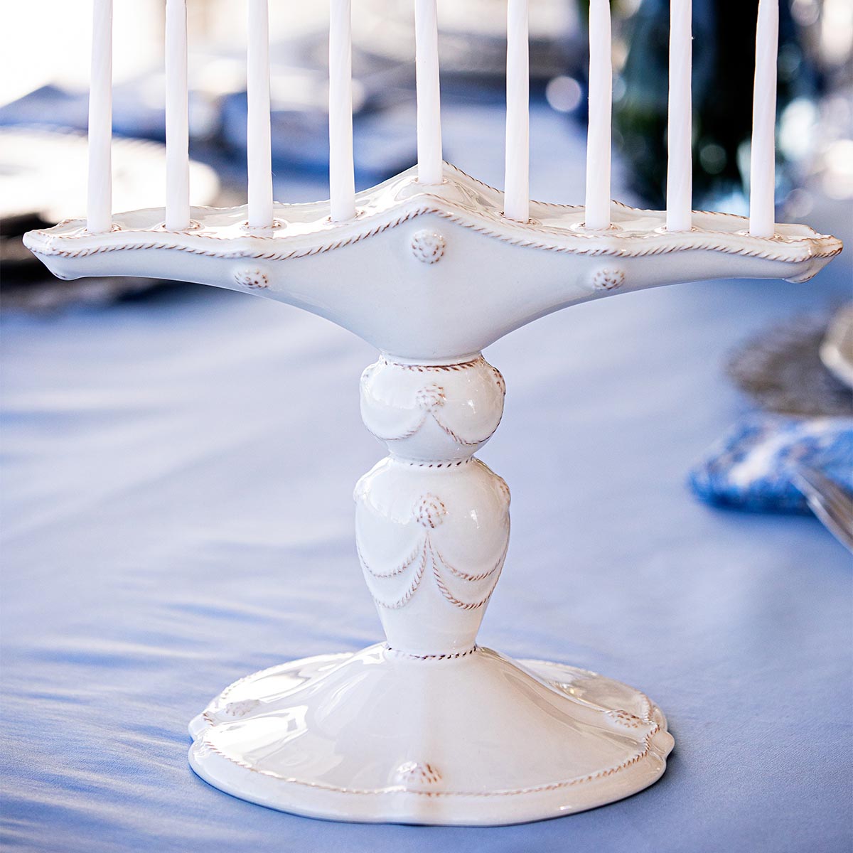 Berry & Thread Menorah - Whitewash - Image 4