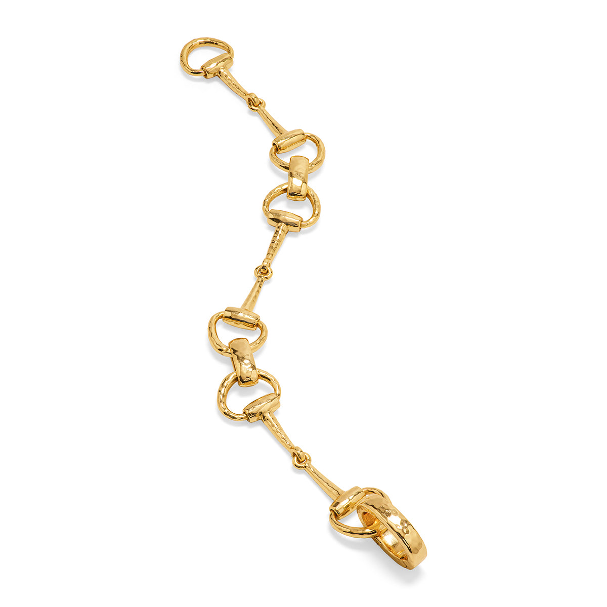 Equestrian Snaffle Bit Bracelet. 8 - Gold - Image 3