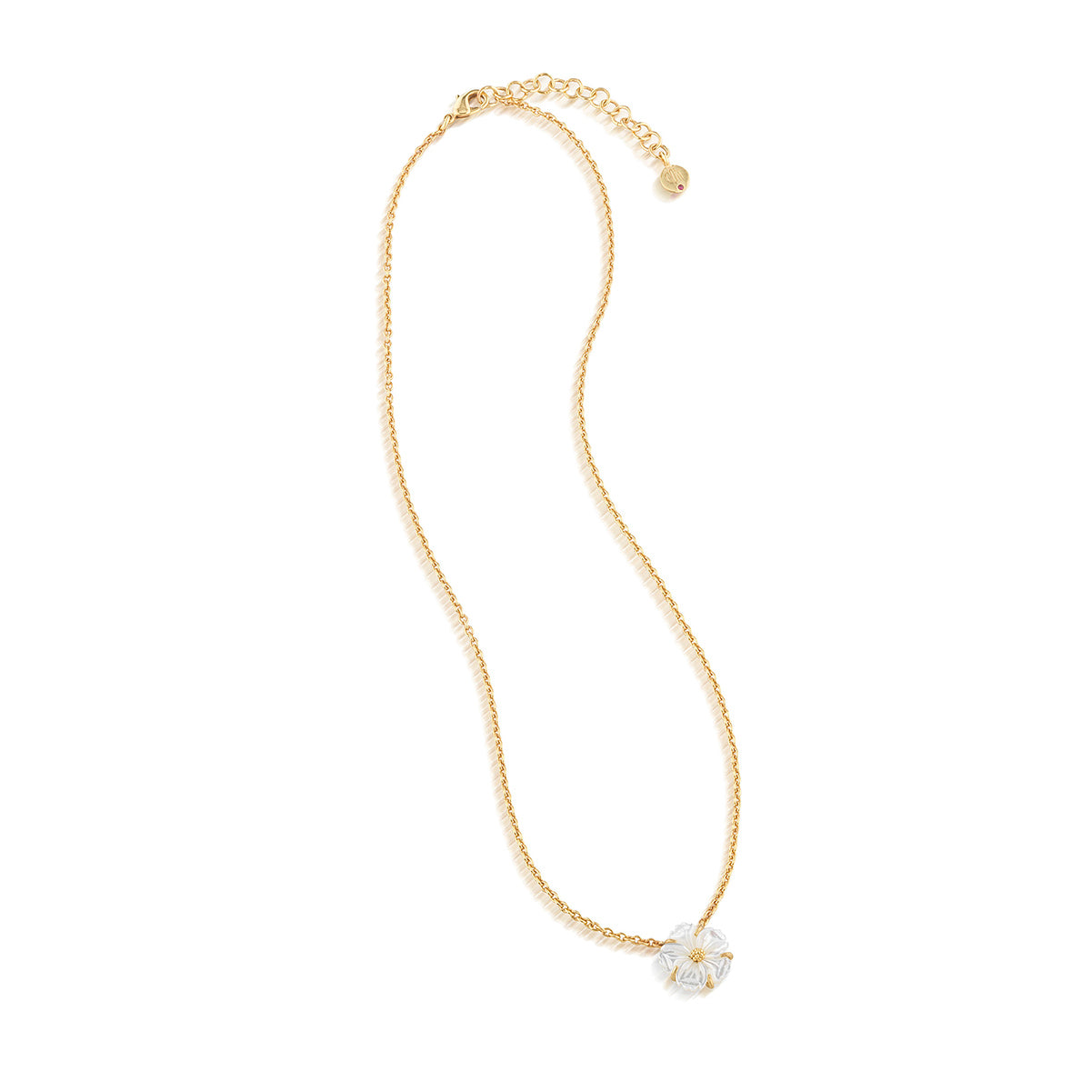 Mermaid Garden Petite Station Necklace. 16 - MOP - Image 3
