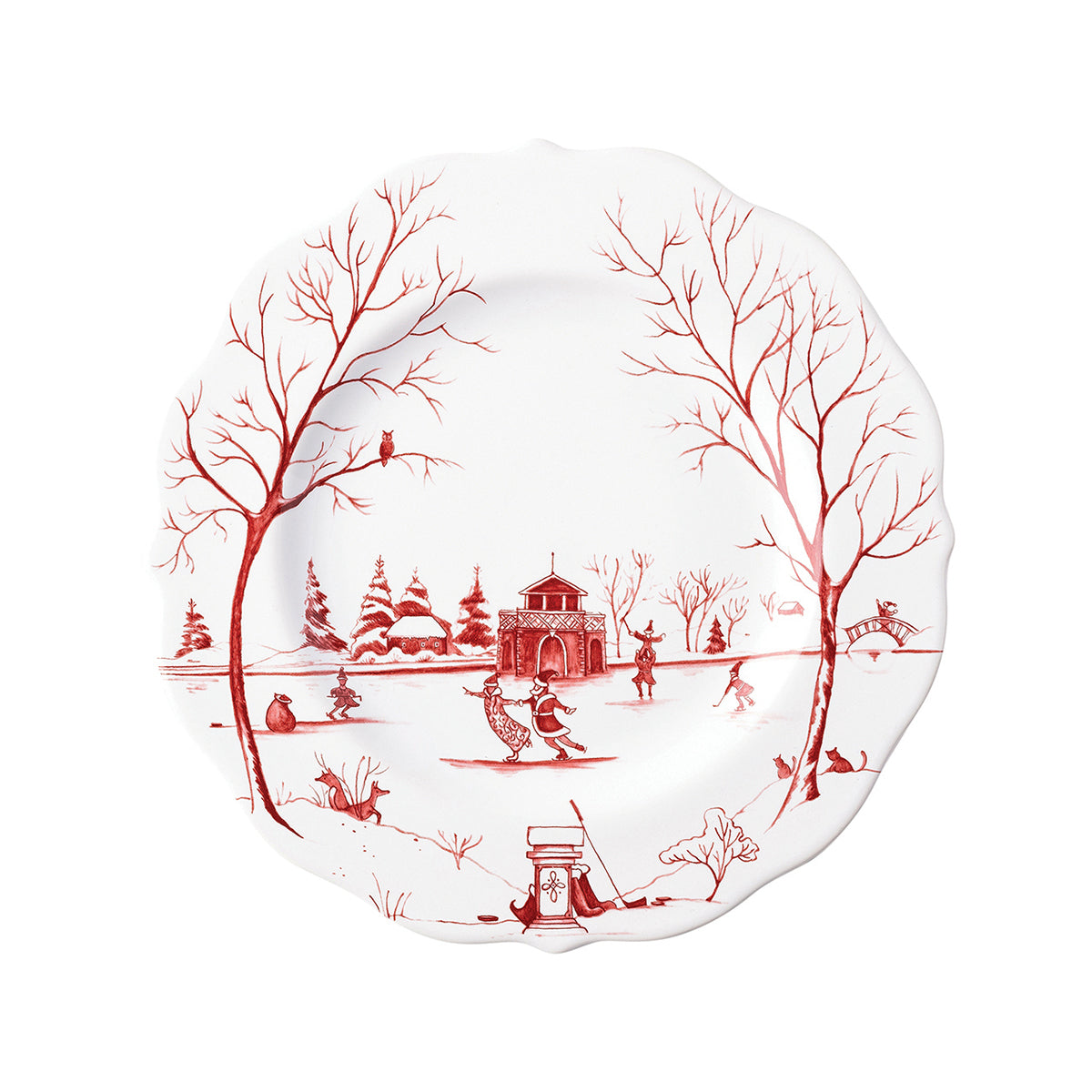 Country Estate Winter Frolic 4pc Place Setting - Ruby - Image 5