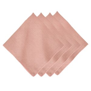 Berry Scallop Napkin Set/4 - Pink