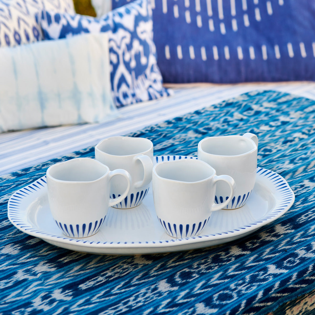 Sitio Stripe Mug - Delft Blue - Image 2