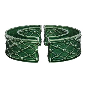 Berry & Thread Petite Parterre Garden Half Circle Vase Set/2 - Basil