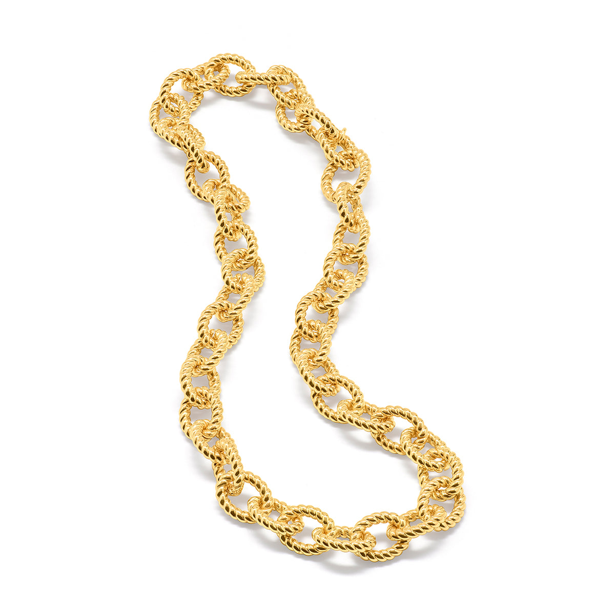 Victoria Small Chain Necklace. 18 - Gold - Image 4