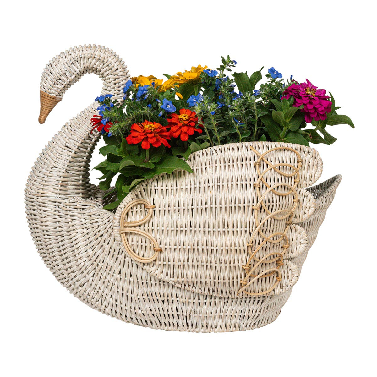 Provence Rattan Swan Basket - Whitewash - Image 2