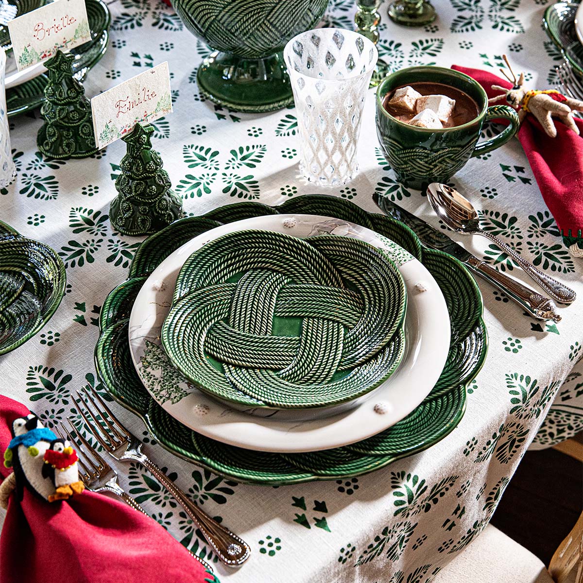 Le Panier Mystic Knot Dessert/Salad Plate - Basil - Image 6