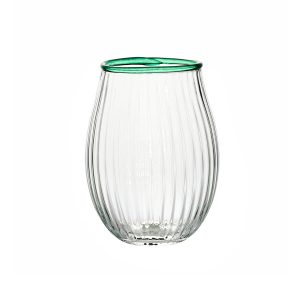 Nell Stemless Wine Glass - Watercress