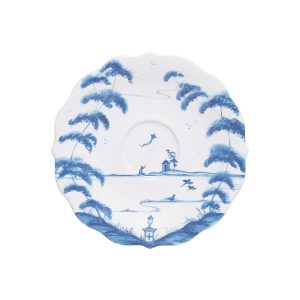 Country Estate Saucer - Delft Blue
