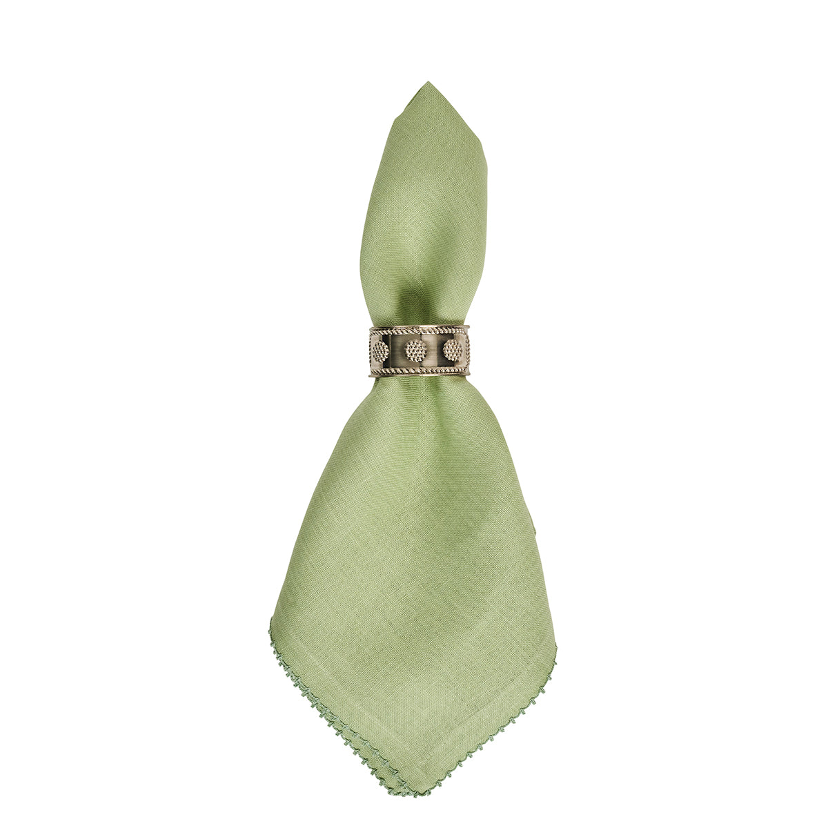 Berry Scallop Napkin Set/4 - Light Green - Image 2