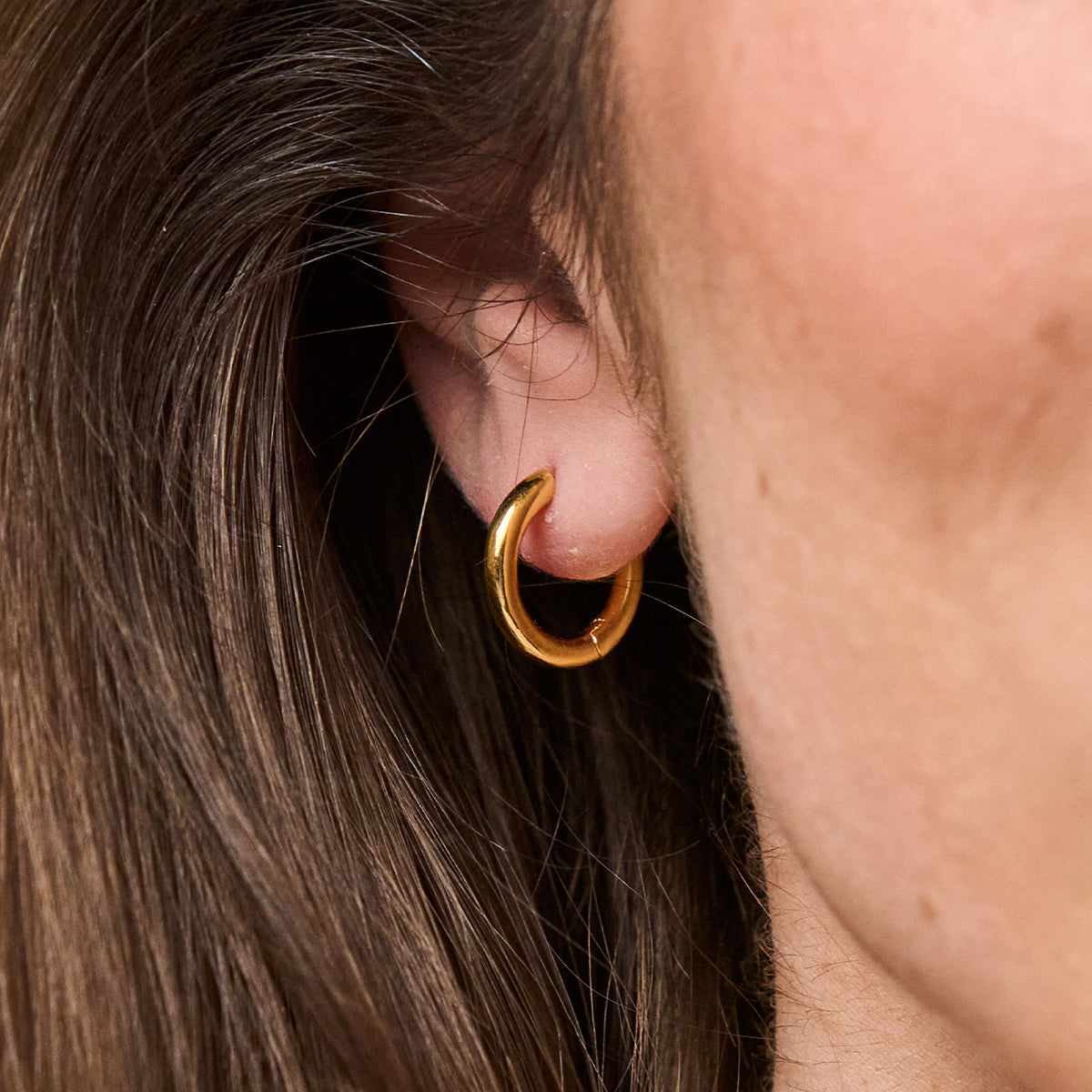 Scarab Huggie Charm Earrings - Gold - Image 6