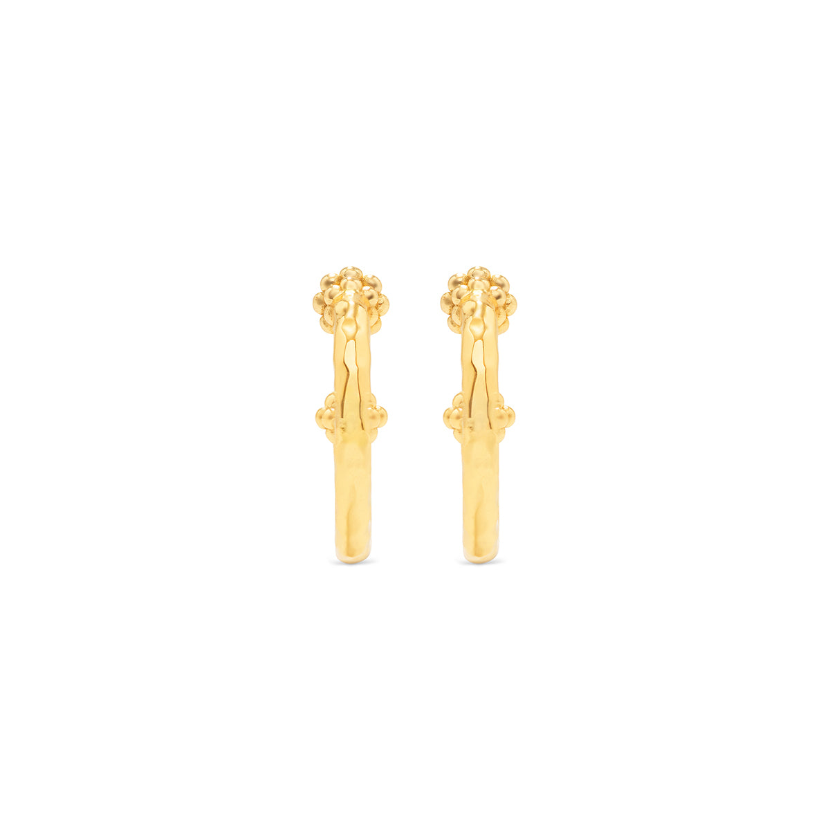 Berry Slice Small Hoop Earrings - Gold - Image 3