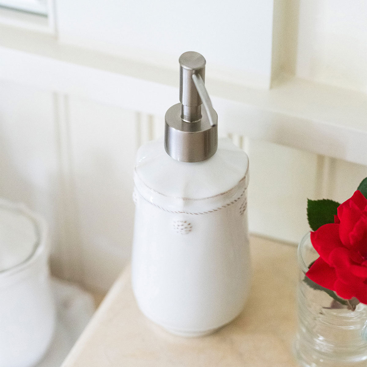 Berry & Thread Soap Dispenser - Whitewash - Image 3