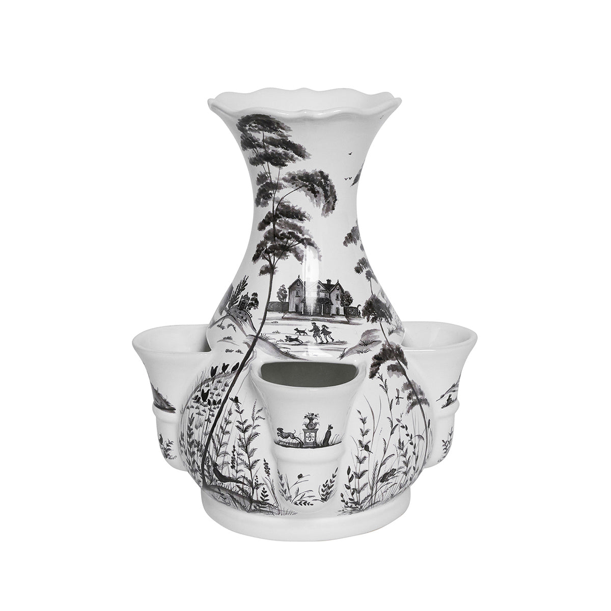 Country Estate 11.5 Tulipiere Vase - Flint Grey - Image 5