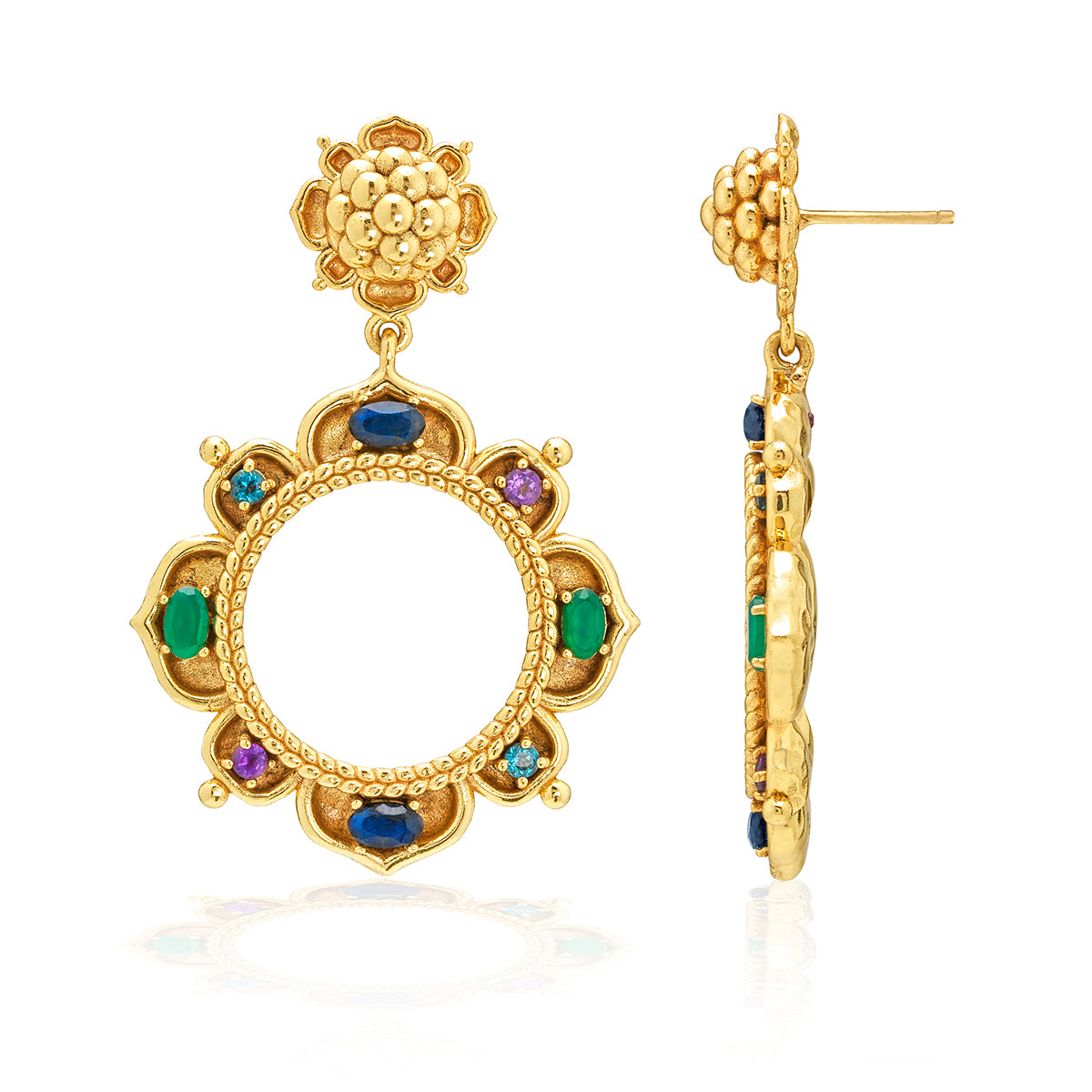 Contessa Dangle Earrings - Multi - Image 3