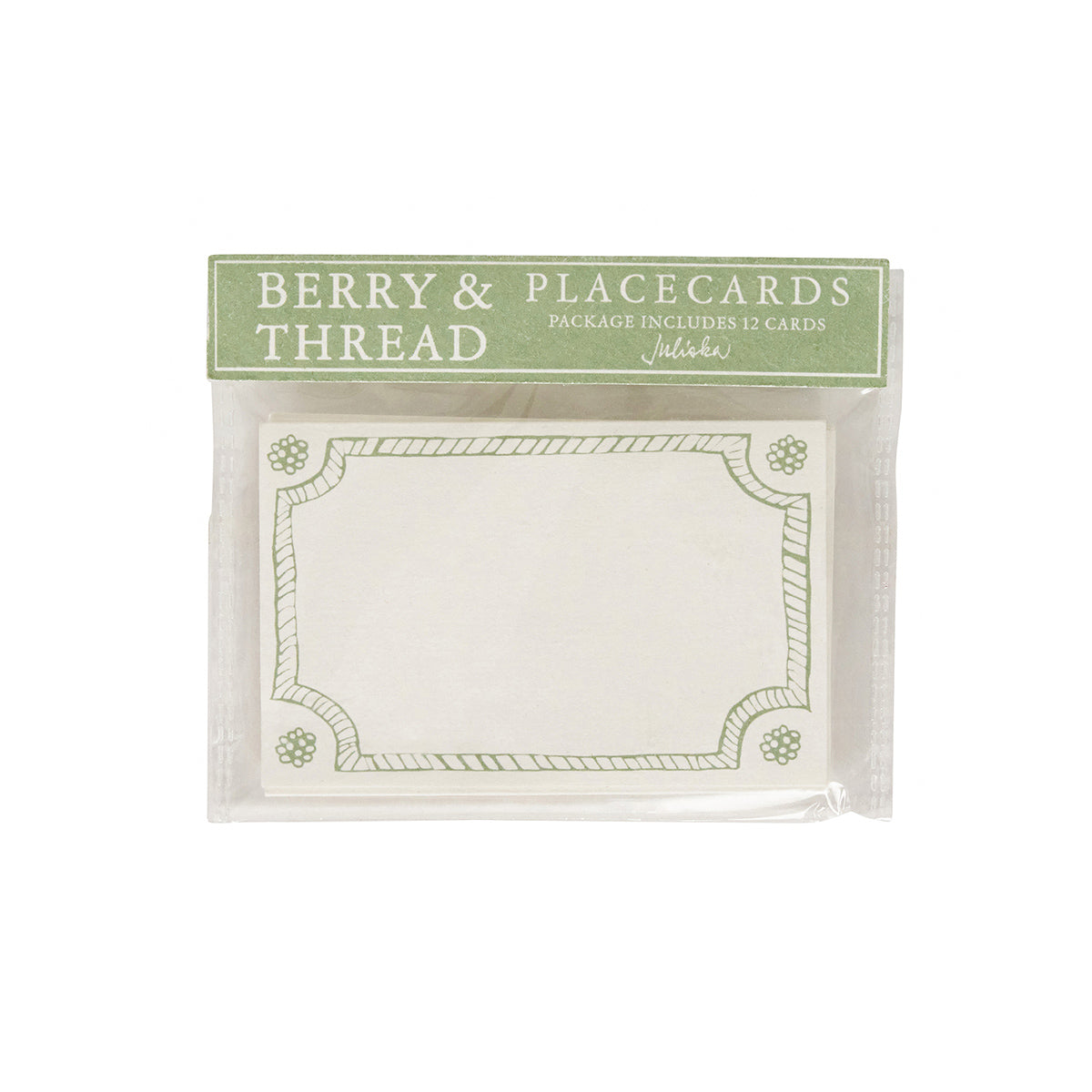 Berry & Thread Place Card Set/12 - Basil - Image 3