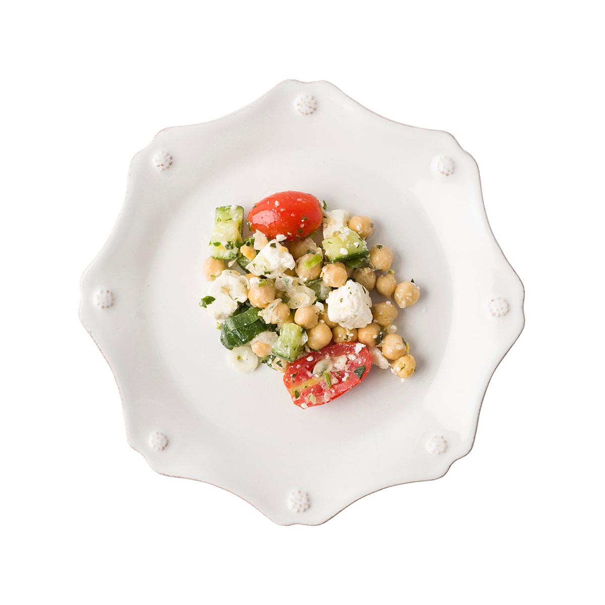 Berry & Thread Scalloped Dessert/Salad Plate - Whitewash - Image 2