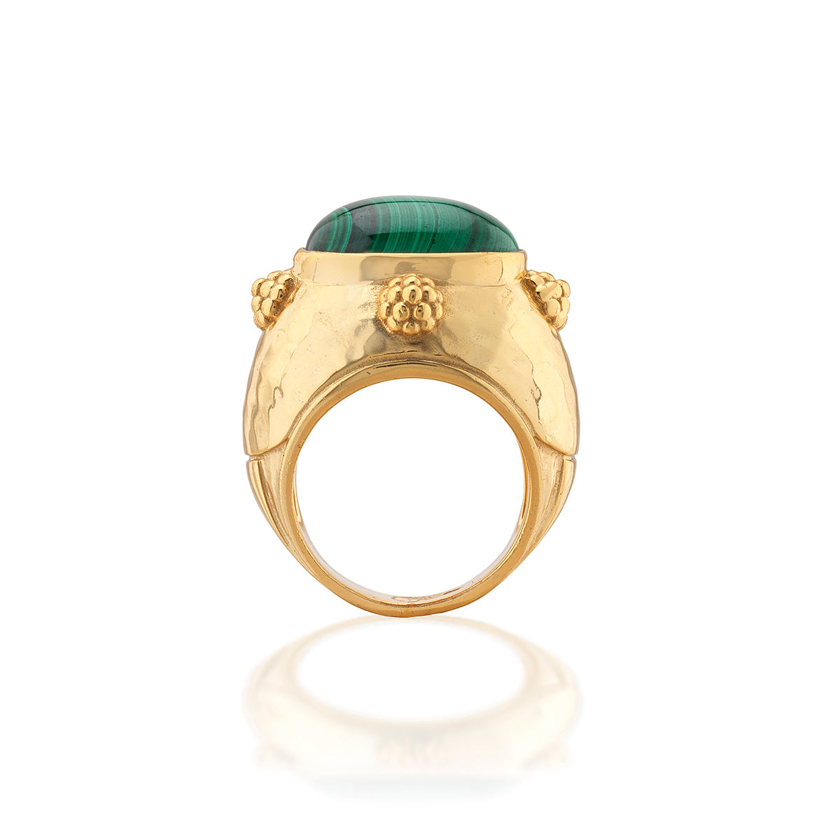 Cleopatra Oval Ring - Malachite - Image 3