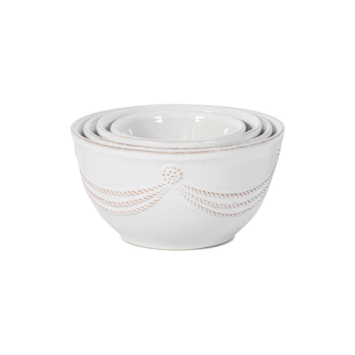 Berry & Thread Nesting Prep Bowl Set/4pc - Whitewash