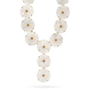 Mermaid Garden Floral Convertible Necklace. 16+2'' - MOP