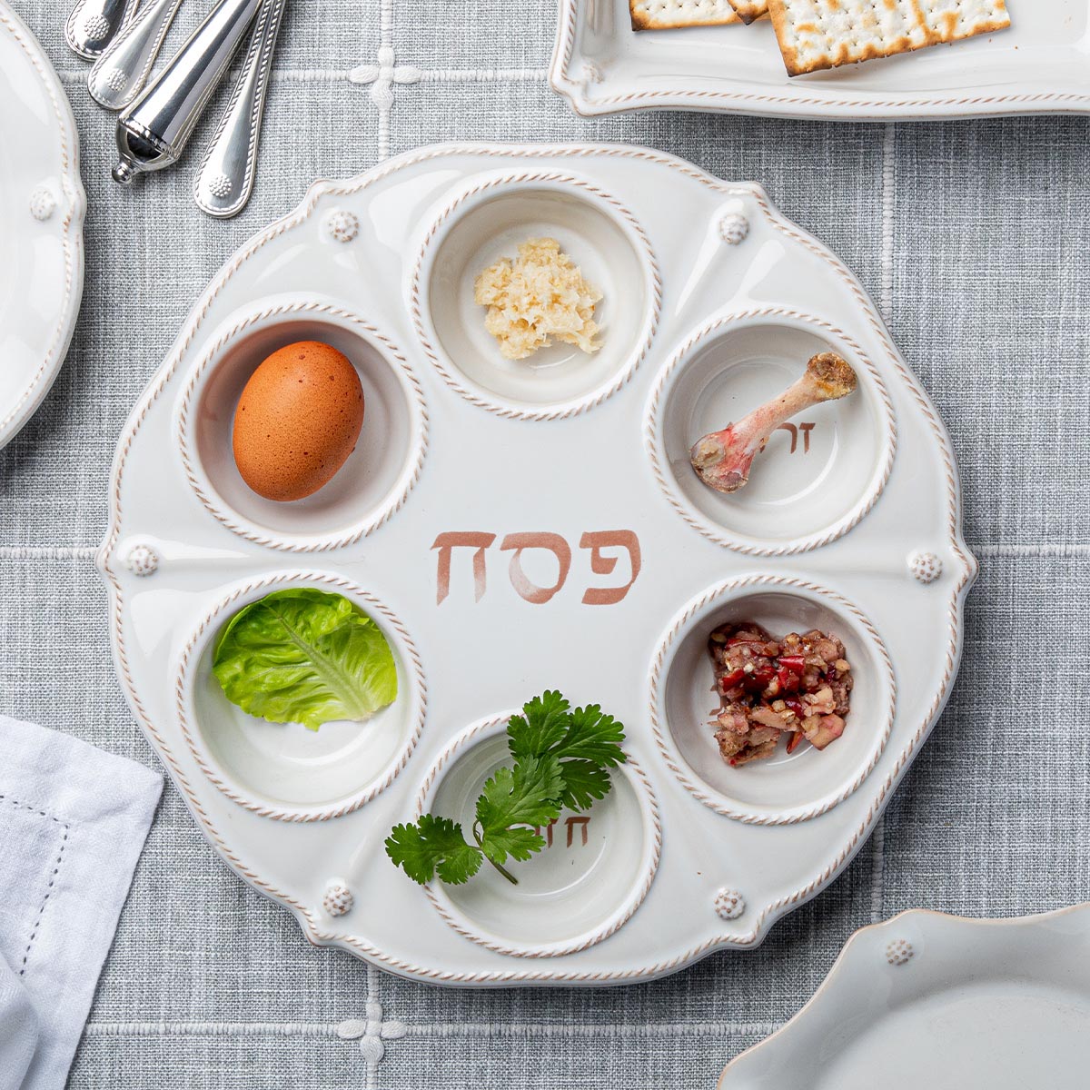 Berry & Thread Seder Plate - Whitewash - Image 3