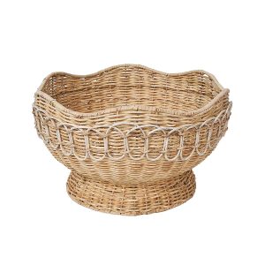 Provence Rattan 15 Bowl - Whitewash