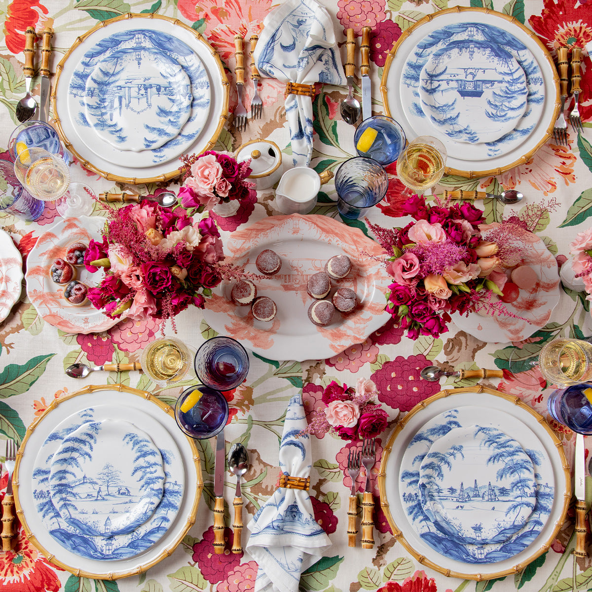 Country Estate Party Plate Assorted Set/4 - Delft Blue - Image 3
