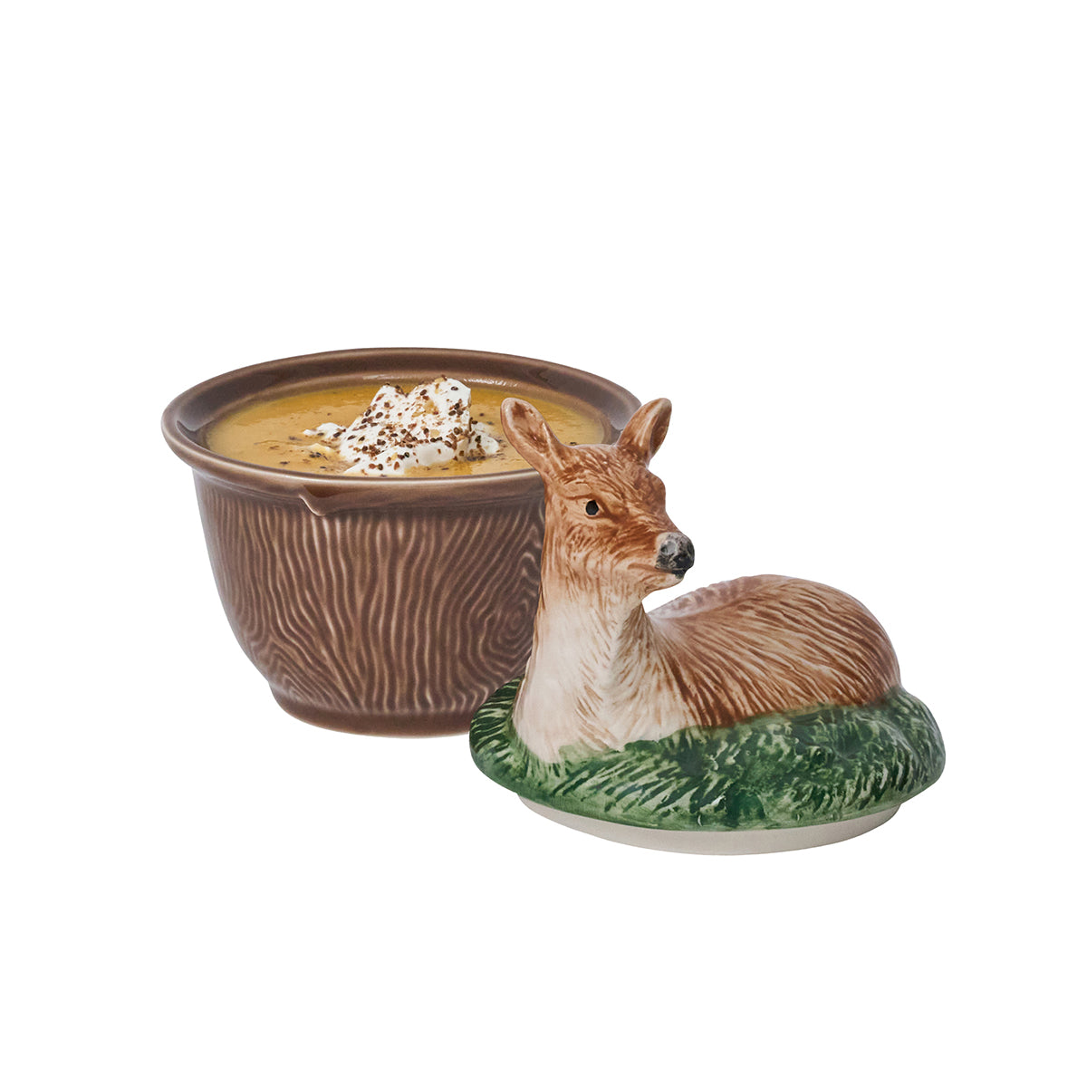 Forest Walk Deer Bowl with Lid - Multi - Image 2
