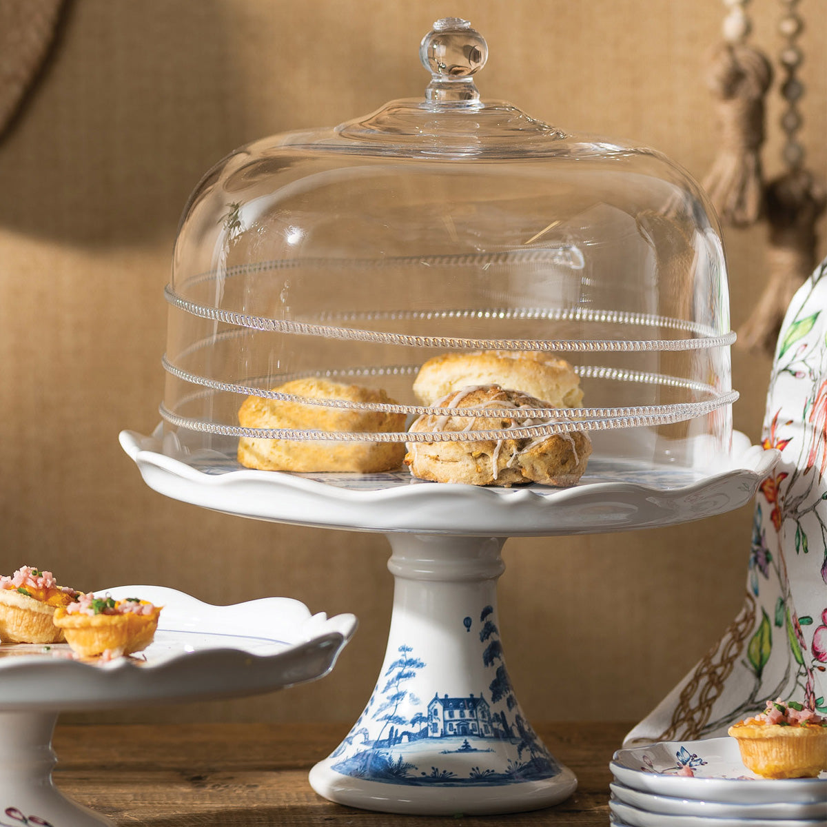 Country Estate Cake Stand - Delft Blue - Image 4