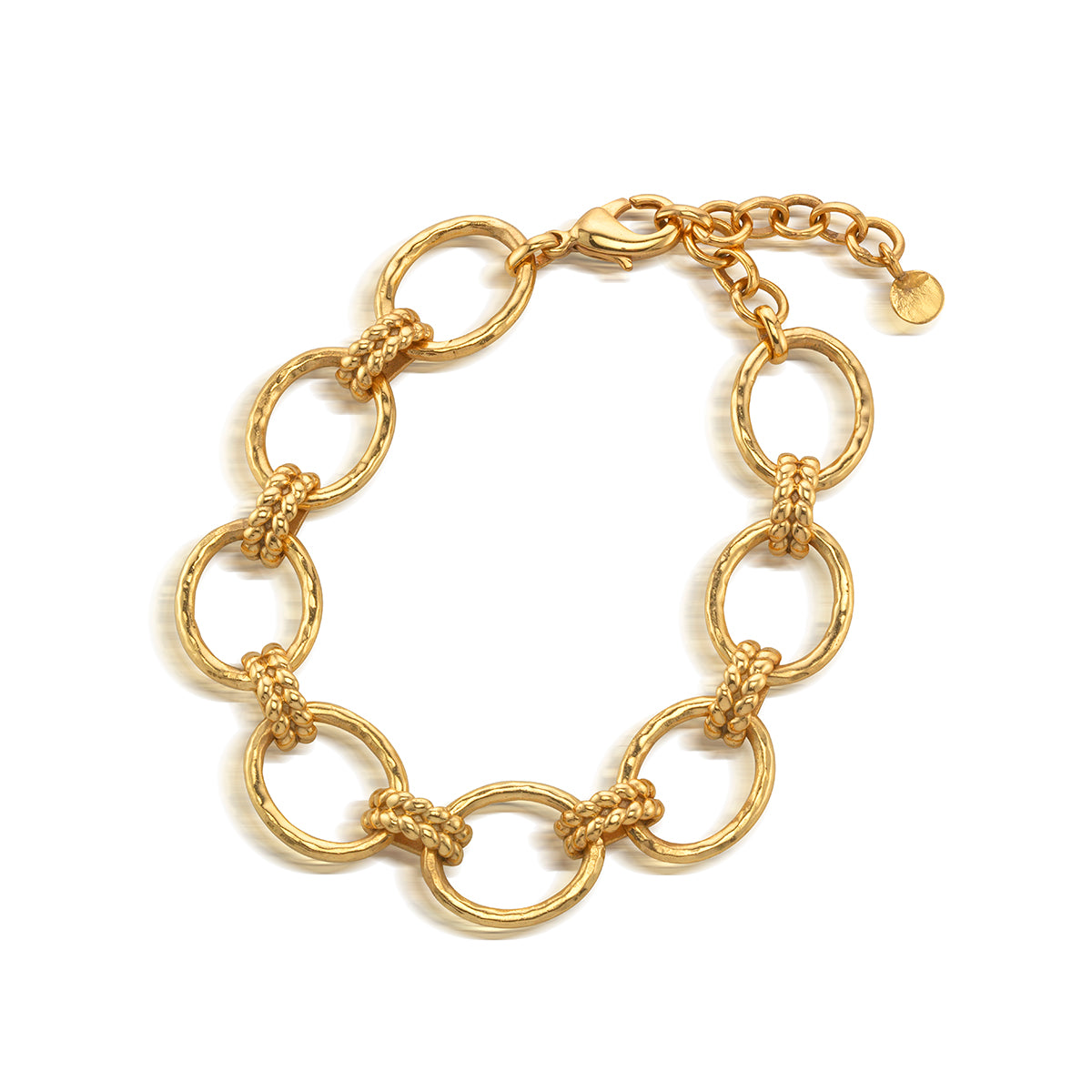 Cleopatra Grande Link Bracelet. 7+1.5 - Gold