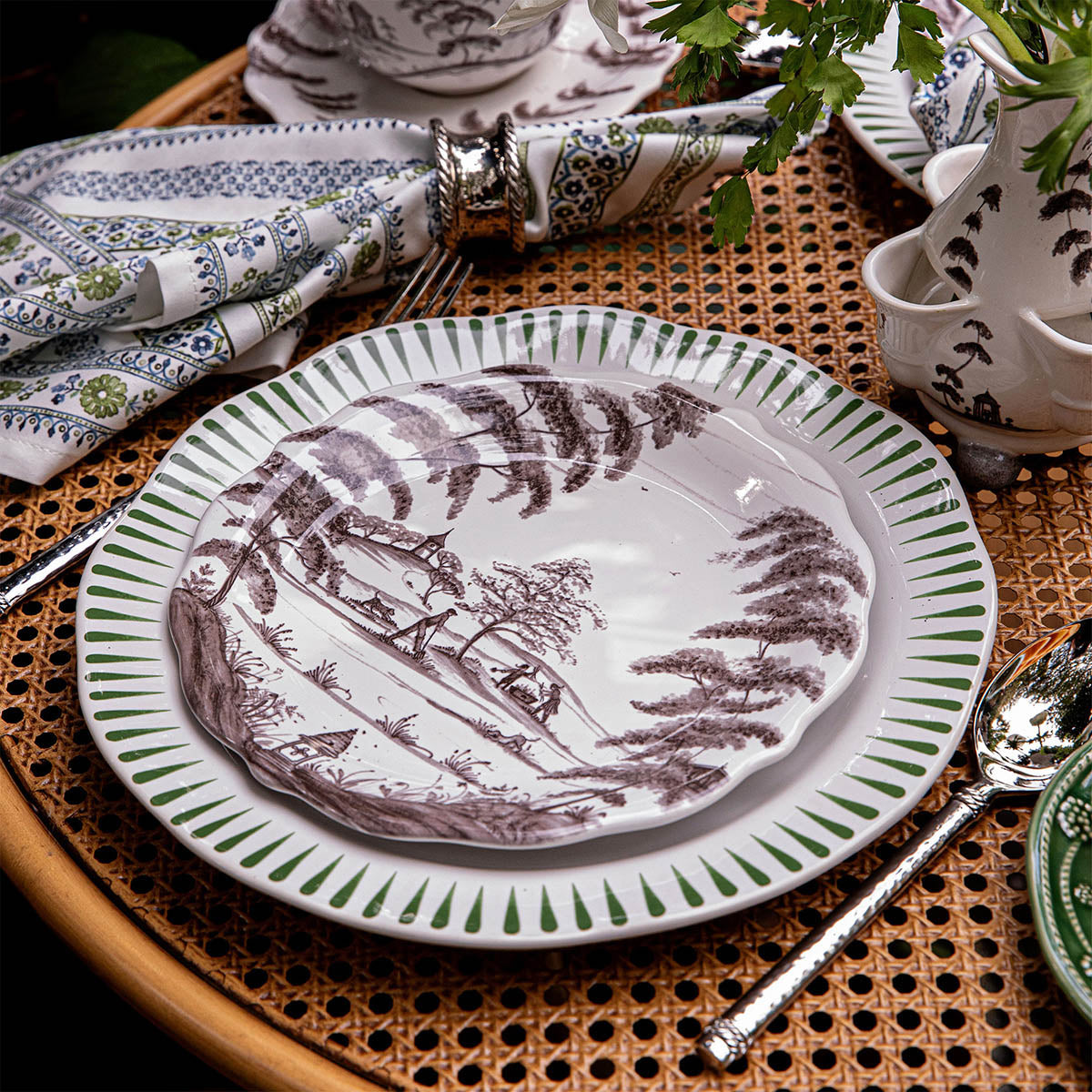 Country Estate Party Plate Assorted Set/4 - Flint Grey - Image 5