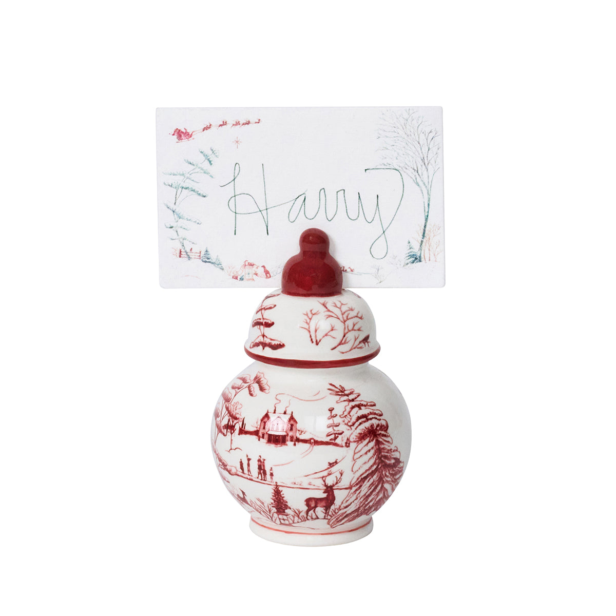 Country Estate Winter Frolic Place Card Set/12 - Evergreen - Image 2