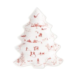 Country Estate Winter Frolic 10 Tree Tray - Ruby