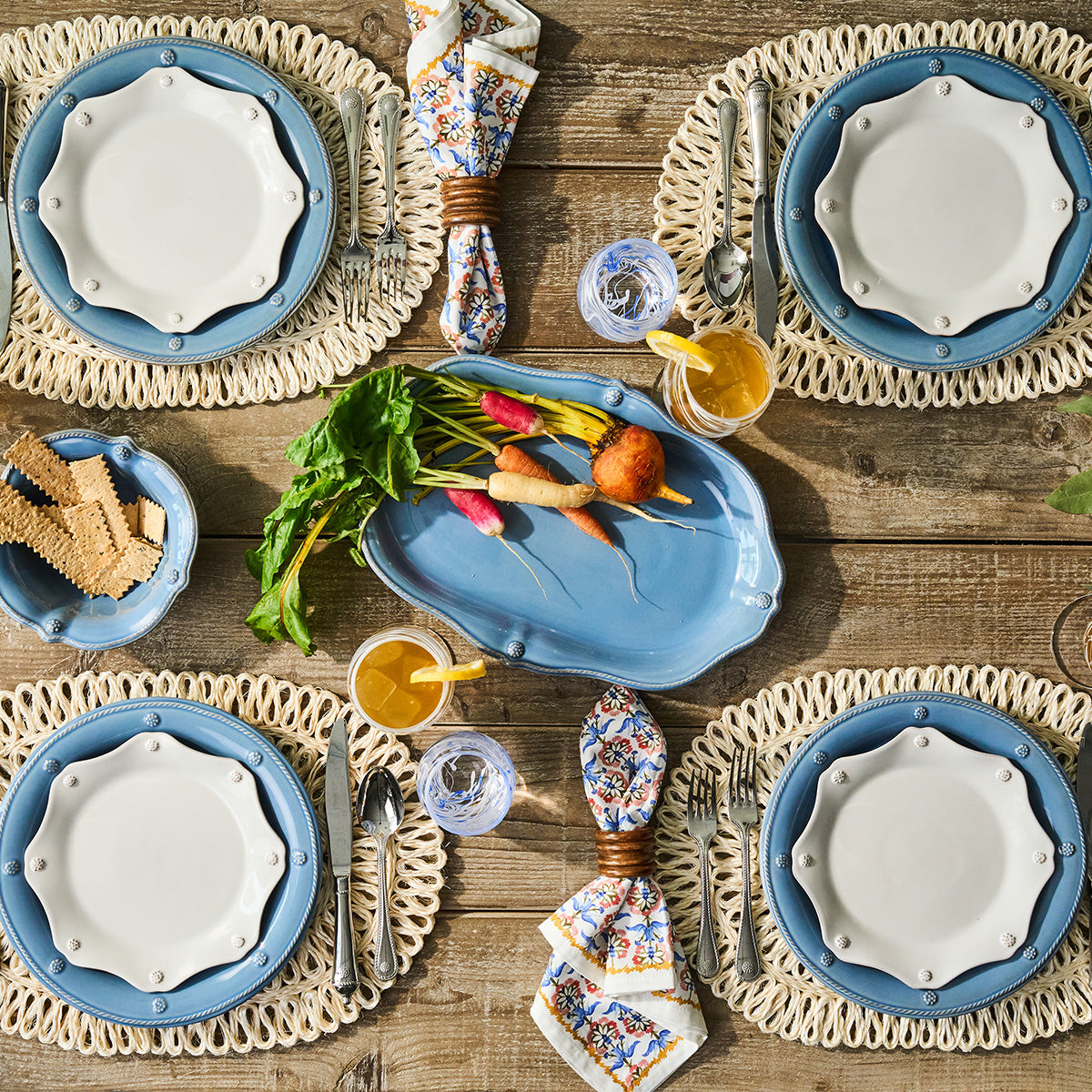 Berry & Thread Scalloped Dessert/Salad Plate - Chambray - Image 4