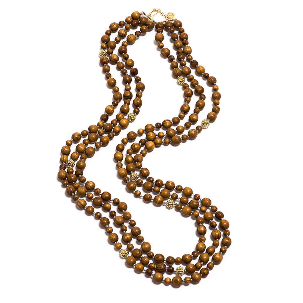 Berry Beads Necklace. 34'' - Teak - Image 3