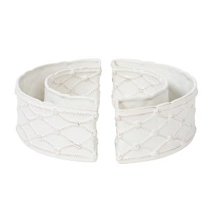 Berry & Thread Petite Parterre Garden Half Circle Vase Set/2 - Whitewash