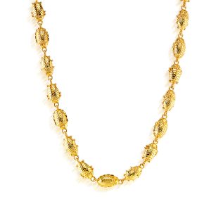 Scarab Petite Linear Link Necklace. 18+1 - Gold