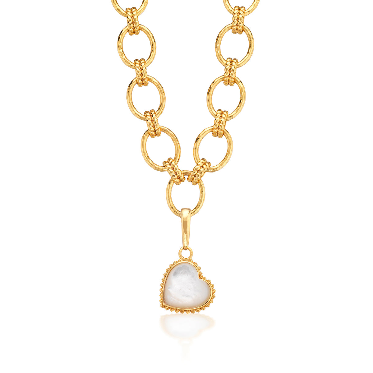 Love Gem Medium Charm/Pendant - Pearl White - Image 3