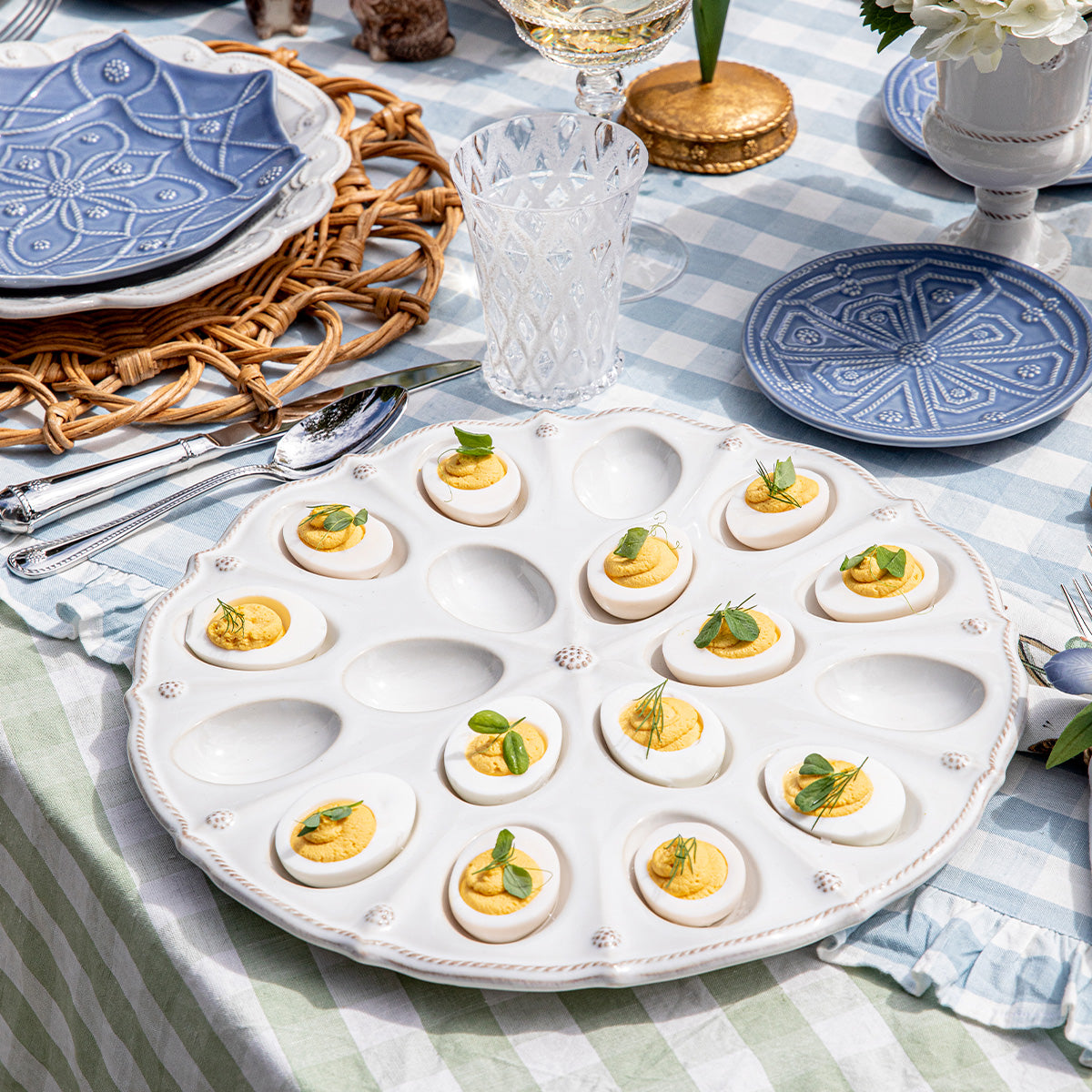 Berry & Thread 13 Deviled Egg Platter - Whitewash - Image 4